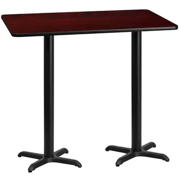 Flash Furniture XU-MAHTB-3060-T2222B-GG Table, Indoor, Bar Height