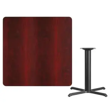 Flash Furniture XU-MAHTB-4242-T3333-GG Table, Indoor, Dining Height