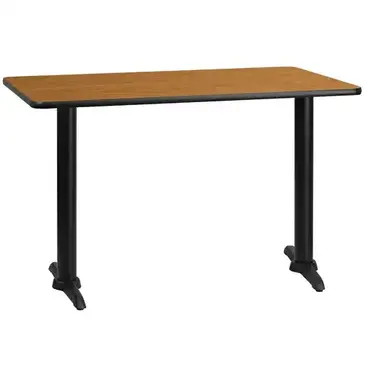 Flash Furniture XU-NATTB-3048-T0522-GG Table, Indoor, Dining Height