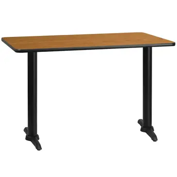 Flash Furniture XU-NATTB-3048-T0522-GG Table, Indoor, Dining Height