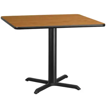 Flash Furniture XU-NATTB-4242-T3333-GG Table, Indoor, Dining Height