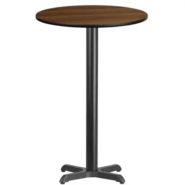 Flash Furniture XU-RD-24-WALTB-T2222B-GG Table, Indoor, Bar Height