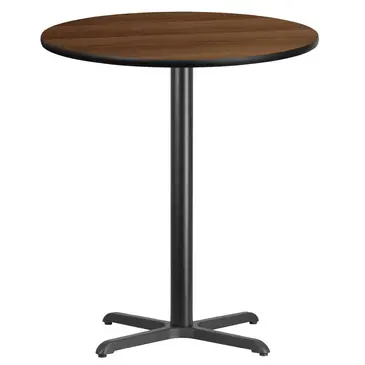 Flash Furniture XU-RD-36-WALTB-T3030B-GG Table, Indoor, Bar Height