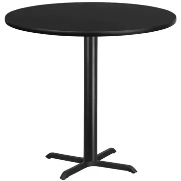 Flash Furniture XU-RD-42-BLKTB-T3333B-GG Table, Indoor, Bar Height