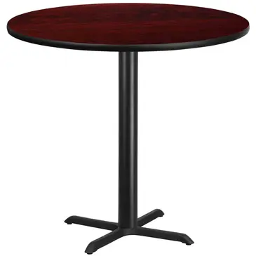 Flash Furniture XU-RD-42-MAHTB-T3333B-GG Table, Indoor, Bar Height