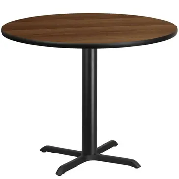 Flash Furniture XU-RD-42-WALTB-T3333-GG Table, Indoor, Dining Height