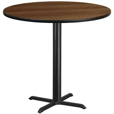 Flash Furniture XU-RD-42-WALTB-T3333B-GG Table, Indoor, Bar Height