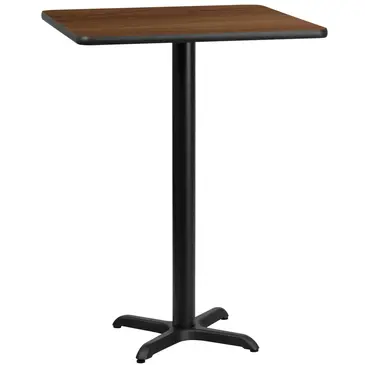 Flash Furniture XU-WALTB-2424-T2222B-GG Table, Indoor, Bar Height