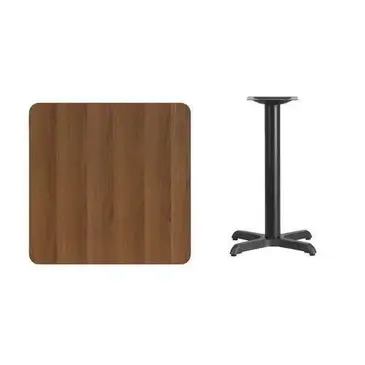 Flash Furniture XU-WALTB-3030-T2222-GG Table, Indoor, Dining Height