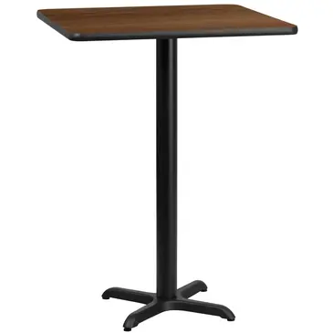 Flash Furniture XU-WALTB-3030-T2222B-GG Table, Indoor, Bar Height