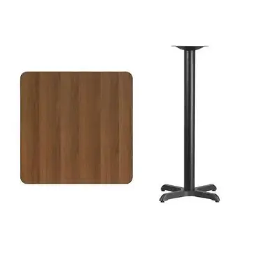 Flash Furniture XU-WALTB-3030-T2222B-GG Table, Indoor, Bar Height