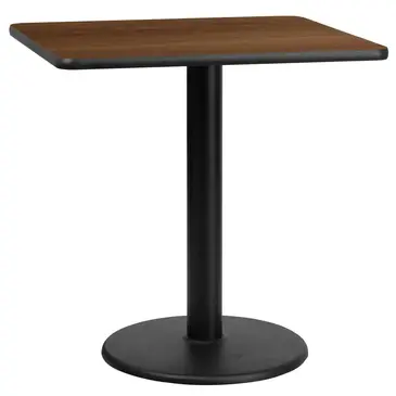 Flash Furniture XU-WALTB-3030-TR18-GG Table, Indoor, Dining Height