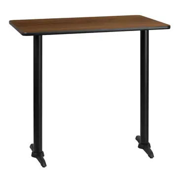Flash Furniture XU-WALTB-3042-T0522B-GG Table, Indoor, Bar Height