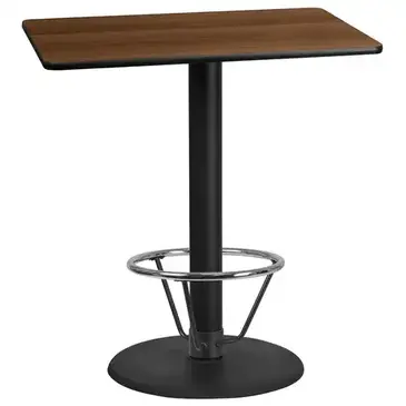 Flash Furniture XU-WALTB-3042-TR24B-4CFR-GG Table Top, Laminate