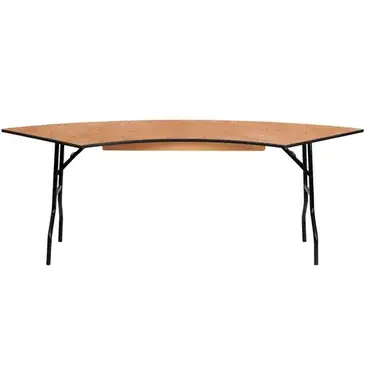 Flash Furniture YT-WSFT60-30-SP-GG Folding Table, Serpentine/Crescent 