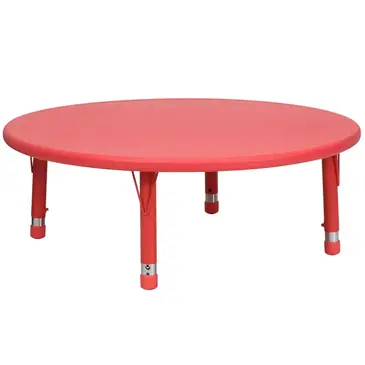 Flash Furniture YU-YCX-005-2-ROUND-TBL-RED-GG Table, Indoor, Activity