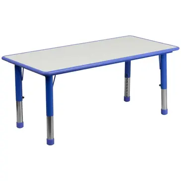 Flash Furniture YU-YCY-060-RECT-TBL-BLUE-GG Table, Indoor, Activity