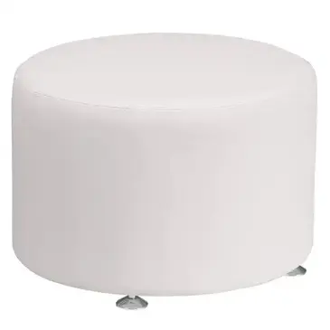 Flash Furniture ZB-803-RD-24-WH-GG Ottoman