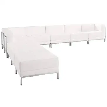 Flash Furniture ZB-IMAG-SECT-SET11-WH-GG Sofa Seating, Indoor