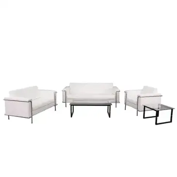 Flash Furniture ZB-LESLEY-8090-SET-WH-GG Sofa Seating, Indoor