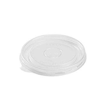 Flat Lid, 6 oz, Clear, Plastic, No Hole, (1000/Case), Karat C-KDL96-PP