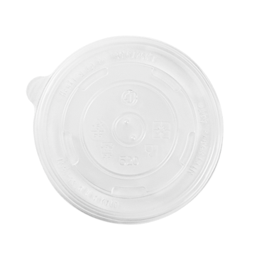 Flat Lid, White, Plastic, For Round 16 Oz. Food Container, (1000/Case) Karat C-KDL112-PP