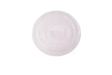 Flat Lid with Straw Slot, Fits 7, 9, and 12 oz, Clear, Plastic, (1,000/Case), Arvesta J662TS