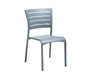Florida Seating AL-5000-S WARM GRAY/SILVER Chair, Side, Outdoor