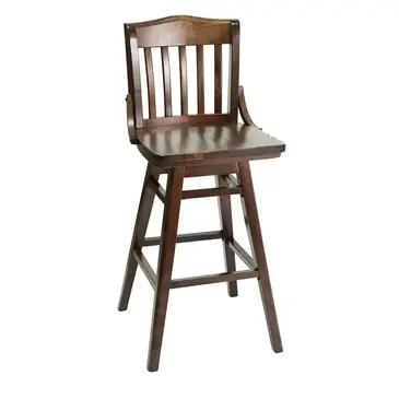 Florida Seating FLS-02BSW SS Bar Stool, Swivel, Indoor