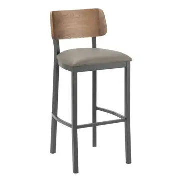 Florida Seating MET-40B ANTH/ NEOWALNUT GR1 Bar Stool, Indoor