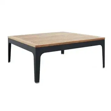 Florida Seating VB COFFEE TABLE W/TEAK SQ Sofa Seating Low Table, Outdoor