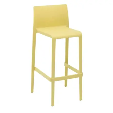 Florida Seating VOLT-B / YELLOW Bar Stool, Stacking, Outdoor