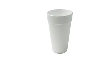 Foam Drink Cup, 20 oz, White, Foam, (500/Case) Dart 20J16