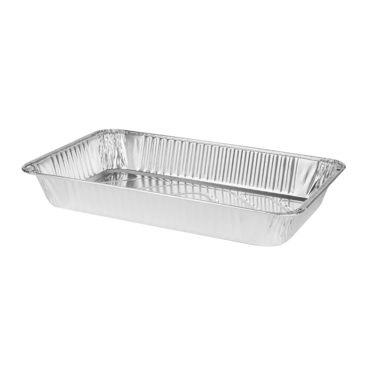 LOLLICUP Foil Pan, Full Size, Aluminum, Heavy Duty, (50/Case) Karat AF-STP105