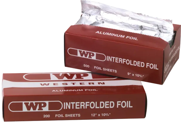 WESTERN PLASTICS Foil Sheets, 12"x10.75", Pop-up, (200/Box), Western Plastics 633
