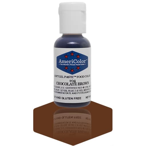 Americolor Food Coloring, .75 Oz., Chocolate Brown, Americolor 104