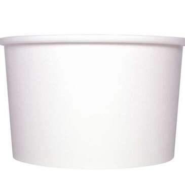 Food Container, 20 oz, White, Paper, (600/Case), Karat C-KDP20W