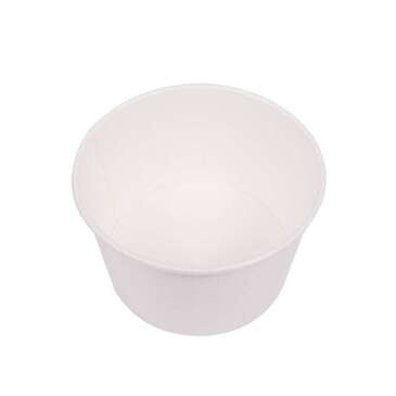 Food Container, 28 oz, White, Paper, (600/Case), Karat C-KDP28W