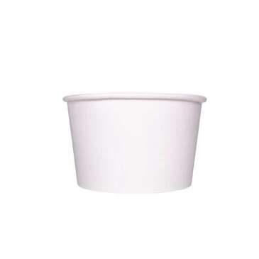Food Container, 28 oz, White, Paper, (600/Case), Karat C-KDP28W