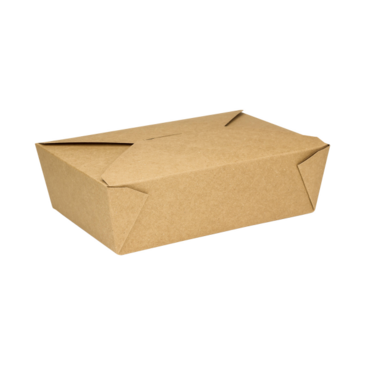 Karat Food Container, #3, 76 fl oz., Kraft, Cardboard, Fold-To-Go, (200/Case) Karat FP-FTG76K