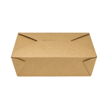 Food Container, #3, 76 fl oz., Kraft, Cardboard, Fold-To-Go, (200/Case) Karat FP-FTG76K