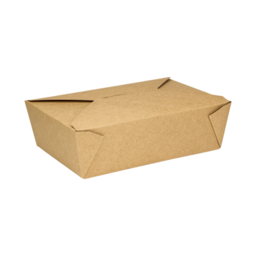 LOLLICUP Food Container, #3, 76 fl oz., Kraft, Cardboard, Fold-To-Go, (200/Case) Karat FP-FTG76K