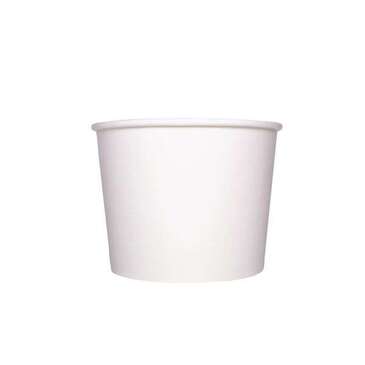 Food Container, 32 oz, White, Paper, (600/Case), Karat C-KDP32W