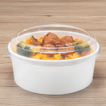 Food Container, 32 oz, White, Paper, Bucket, Karat FP-PSB32