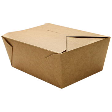 LOLLICUP Food Container, #4, 110 Fl oz., Kraft, Fold-To-Go, (160/Case) Karat FP-FTG110K