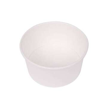 Food Container, 6 oz, White, Paper, (1,000/Case), Karat C-KDP6W