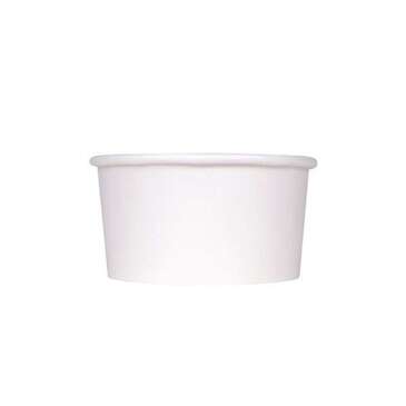 Food Container, 6 oz, White, Paper, (1,000/Case), Karat C-KDP6W