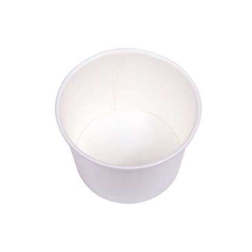 Food Container, 8 oz, White, Paper, (1,000/Case), Karat C-KDP8W