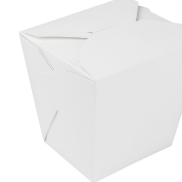 Food Pail, 26 oz, White, Paper, (450/Case), Karat FP-FP26W