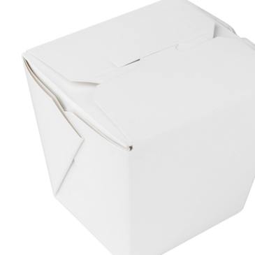 Food Pail, 8 oz, White, Paper, (450/Case), Karat FP-FP08W